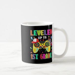 Leveled Up To 1st Grade Gamer First Day Boys Ck To Coffee Mug