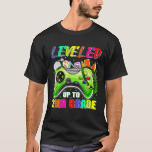 Leveled Up To 2Nd Grade Gamer Back To School First T-Shirt