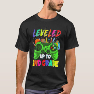 Leveled Up To 2Nd Grade Gamer Back To School First T-Shirt