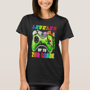 Leveled Up To 2nd Grade Gamer Back To School First T-Shirt