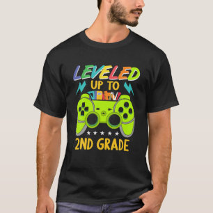 Leveled Up To 2Nd Grade Gamer Back To School First T-Shirt