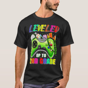 Leveled Up To 2nd Grade Gamer Back To School First T-Shirt