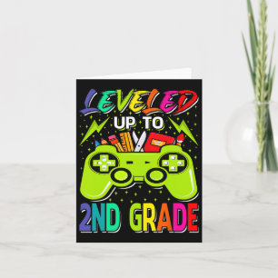 Leveled Up To 2nd Grade Gamer Ck To School First D Card