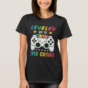 Leveled Up To 2nd Grade Gaming 1st Grade Graduati T-Shirt