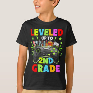 Leveled up to 2nd Grade Teacher 2nd Grade Back to T-Shirt