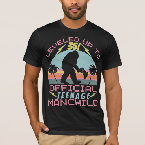Leveled Up To 35 Funny Official Teenage ManChild T_Shirt