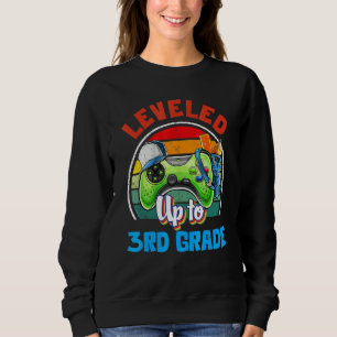 Leveled Up To 3rd Grade Gamer Back To School First Sweatshirt