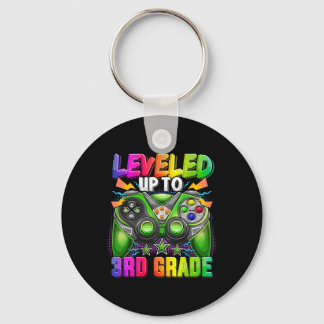 Leveled Up To 3rd Grade Gamer Ck To School First D Keychain
