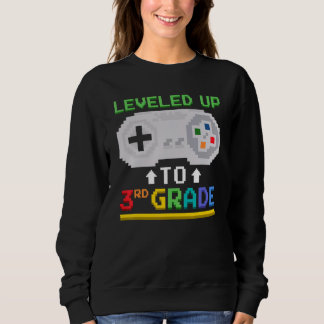 Leveled Up To 3rd Grade Gamer Video Game Controlle Sweatshirt