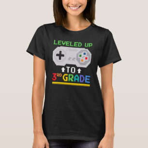 Leveled Up To 3rd Grade Gamer Video Game Controlle T-Shirt