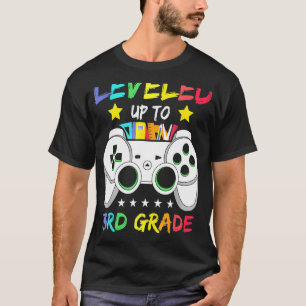 Leveled Up To 3rd Grade Video Gamer Back To School T-Shirt