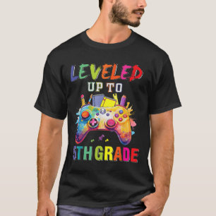 Leveled Up To 5th Grade Fifth Grade Back To School T-Shirt