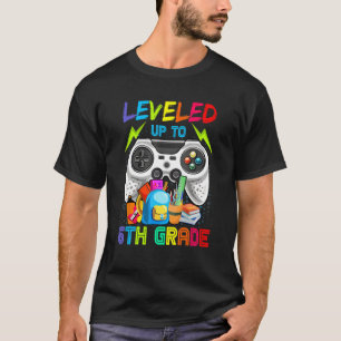Leveled Up To 6th Grade Back To School Boy Video G T-Shirt