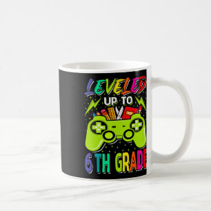 Leveled Up To 6th Grade Gamer Back To School First Coffee Mug