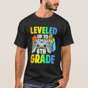 Leveled Up To 6th Grade Video Gamer Back To School T-Shirt
