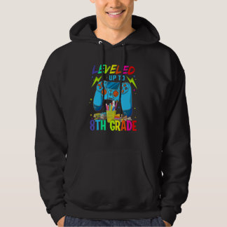 Leveled Up To 8th Grade Back To School Video Game Hoodie