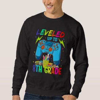 Leveled Up To 8th Grade Back To School Video Game Sweatshirt