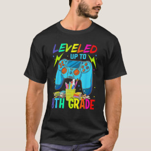 Leveled Up To 8th Grade Back To School Video Game T-Shirt