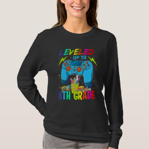 Leveled Up To 8th Grade Back To School Video Game T-Shirt