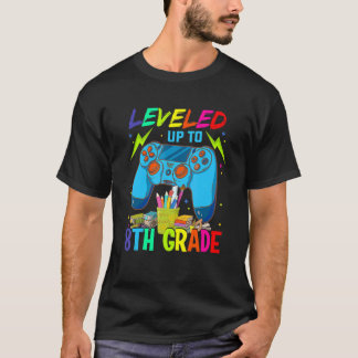 Leveled Up To 8th Grade Back To School Video Game T-Shirt