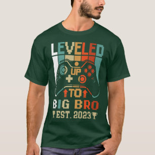 Leveled Up To Big Bro Est  T-Shirt