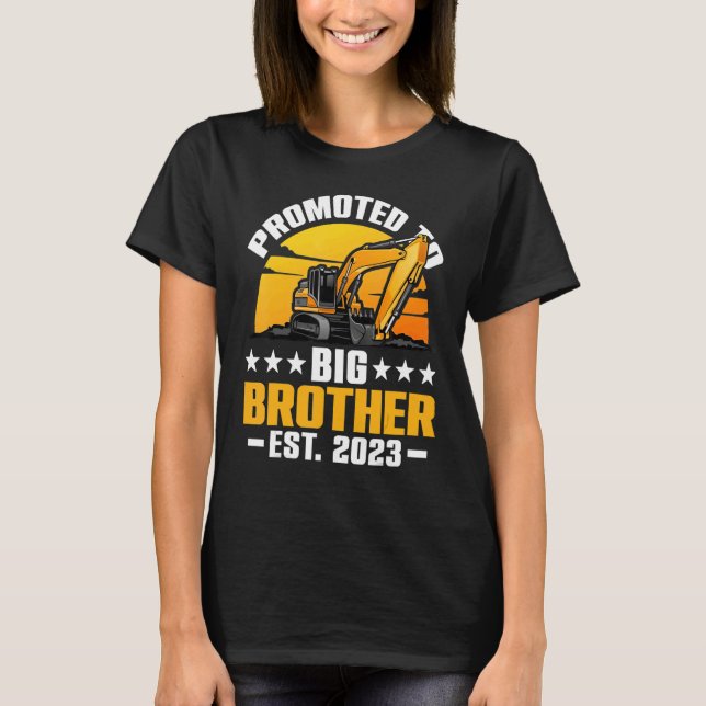 Leveled Up To Big Brother 2023  Promoted To Big Br T-Shirt (Front)