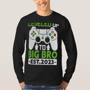 Leveled Up To Big Brother 2023  Soon To Be Bro Gam T-Shirt