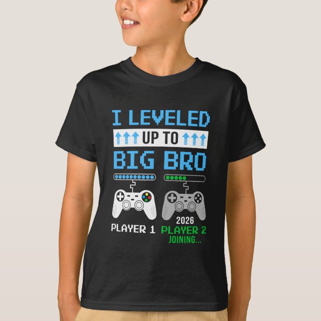Leveled Up To Big Brother 2026 Funny Video Game So T-Shirt (Front)