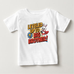 leveled up to big brother baby T-Shirt