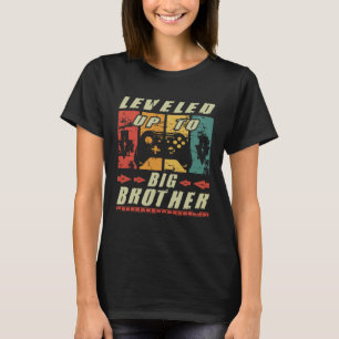 Leveled Up To Big Brother Retro Big Brother Gamer T-Shirt