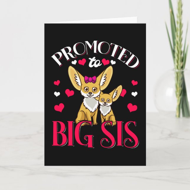 Leveled up to big sis - Promoted to Big Sister Card (Front)