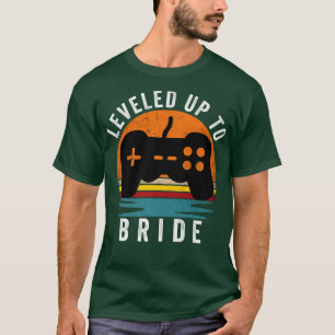 Leveled Up to Bride, Funny Gaming Gamer Mens T-Shirt