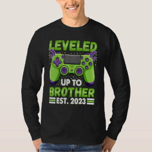 Leveled Up To Brother 2023 Promoted To Big Bro 202 T-Shirt