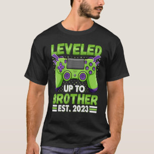 Leveled Up To Brother 2023 Promoted To Big Bro 202 T-Shirt