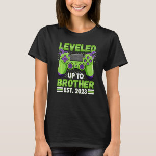 Leveled Up To Brother 2023 Promoted To Big Bro 202 T-Shirt