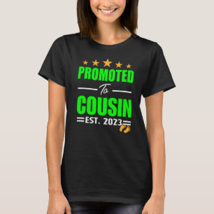 Leveled Up To Cousin 2023 Promoted To Big Cousin 2 T-Shirt