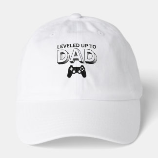 Leveled Up to Dad Gaming Controller Art Hat