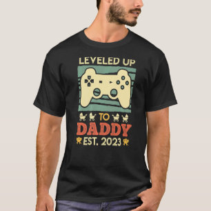Leveled Up To Daddy 2023 Expectant Dad 2023 1 T-Shirt