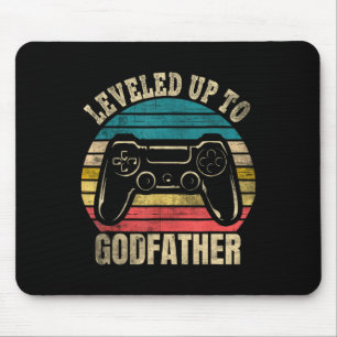 Leveled Up To Godfather Video Gamer Gaming 1 Mouse Pad
