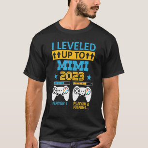 Leveled Up To Mimi 2023  New Player Baby Reveal T-Shirt