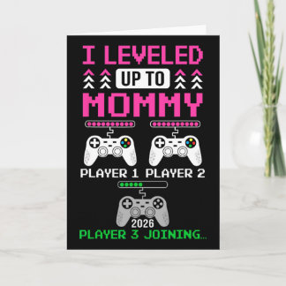 Leveled Up To Mommy Again Funny Funny Gamer Mom Es Card