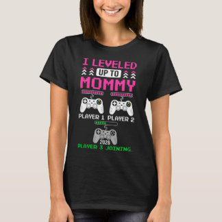 Leveled Up To Mommy Again Funny Funny Gamer Mom Es T-Shirt
