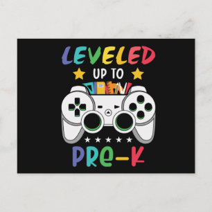 Leveled Up To Pre-K Gamer Back To School Kids Gift Postcard