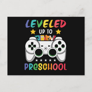 Leveled Up To Preschool Video Game School Gift Postcard