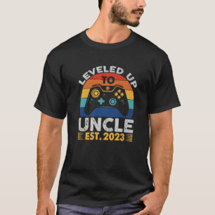 Leveled Up To Uncle 2023 Future Uncle 2023 Soon To T-Shirt