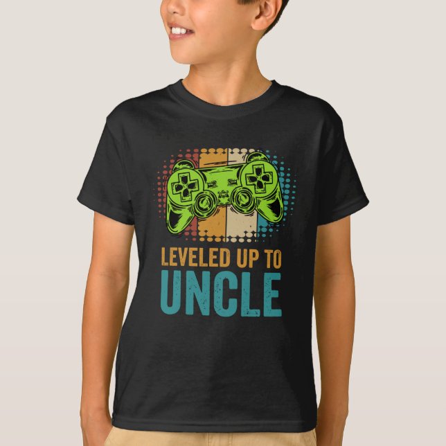 Leveled Up To Uncle 2024 T-Shirt (Front)