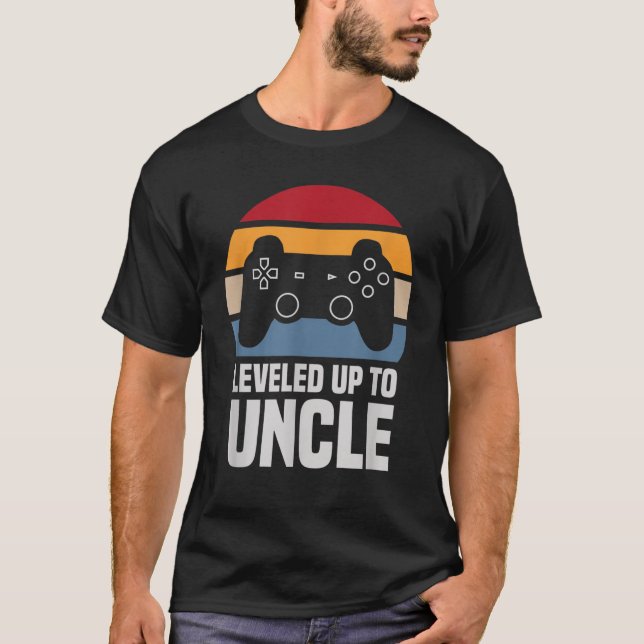 Leveled Up To Uncle T-Shirt (Front)
