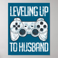 Leveling Up Husband Groom Gamer Artwork