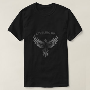 Leveling Up Silver Phoenix Art T-Shirt