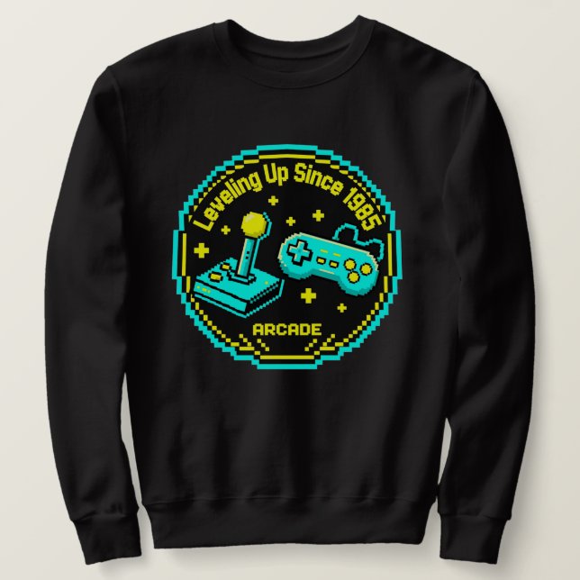 Leveling Up Since 1985 Arcade Tee (Design Front)